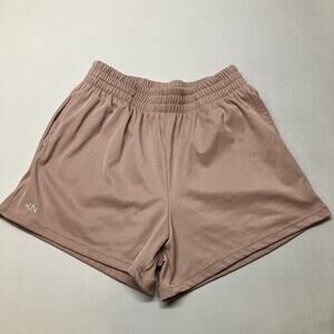 KLASSY NETWORK Elastic Waist Pull On Active Shorts 3.5" Size S Blush Pink